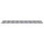 Trappe Tread Rektangulær 4 pcs Sølv 70 x 20 cm Aluminium