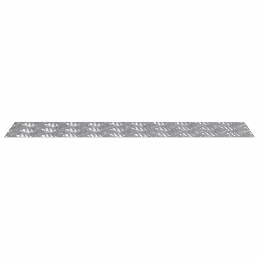 Trappe Tread Rektangulær 2 pcs Sølv 80 x 20 cm Aluminium