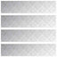 Trappe Tread Rektangulær 4 pcs Sølv 90 x 20 cm Aluminium