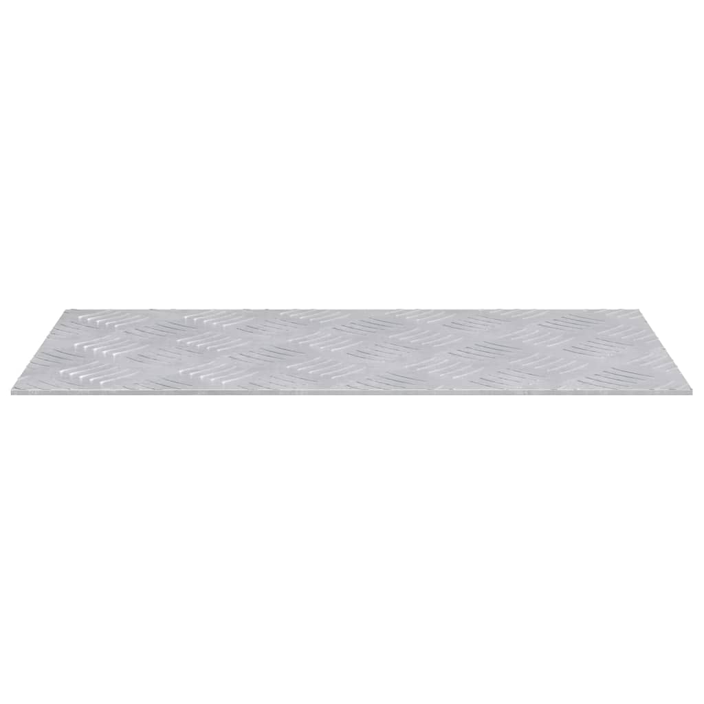 Trappe Tread Rektangulær 2 pcs Sølv 50 x 25 cm Aluminium