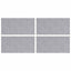 Trappe Tread Rektangulær 4 pcs Sølv 50 x 25 cm Aluminium