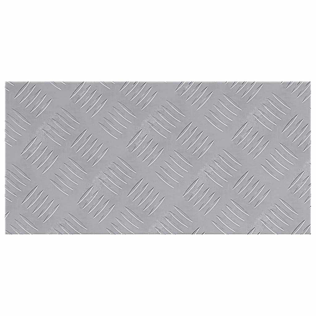 Trappe Tread Rektangulær 4 pcs Sølv 50 x 25 cm Aluminium