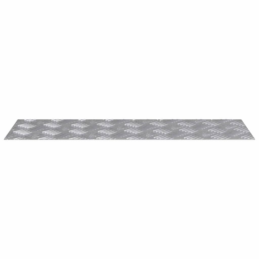Trappe Tread Rektangulær 4 pcs Sølv 75 x 25 cm Aluminium