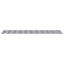 Trappe Tread Rektangulær 4 pcs Sølv 100 x 25 cm Aluminium