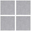 Trappe Tread Firkantet 4 pcs Sølv 30 x 30 cm Aluminium