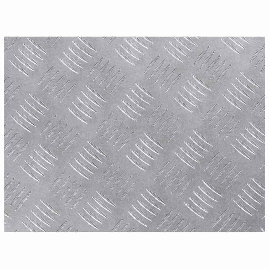 Trappe Tread Rektangulær 4 pcs Sølv 40 x 30 cm Aluminium