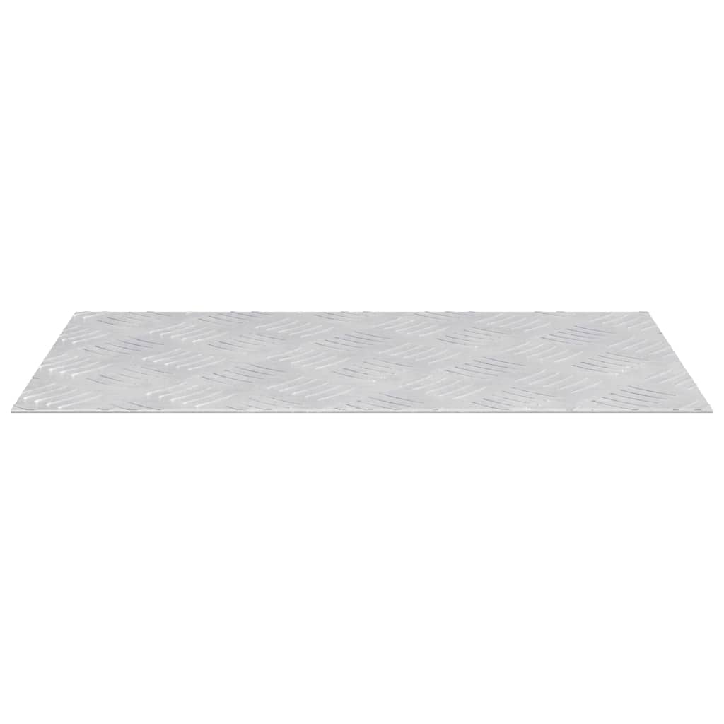 Trappe Tread Rektangulær 4 pcs Sølv 50 x 30 cm Aluminium
