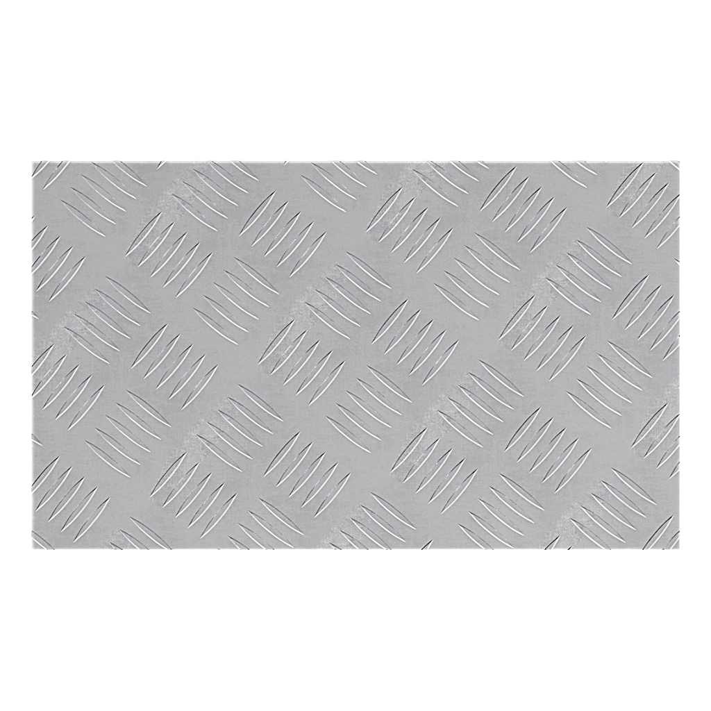 Trappe Tread Rektangulær 4 pcs Sølv 50 x 30 cm Aluminium
