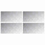 Trappe Tread Rektangulær 4 pcs Sølv 60 x 30 cm Aluminium