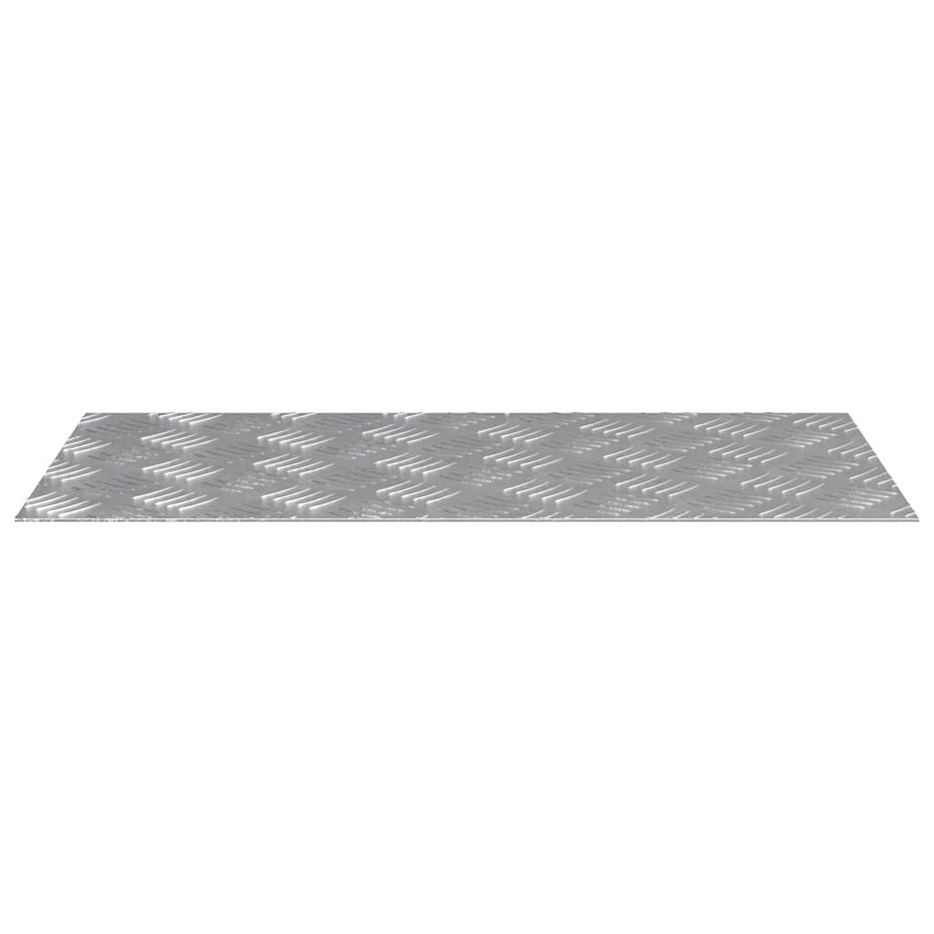 Trappe Tread Rektangulær 4 pcs Sølv 60 x 30 cm Aluminium