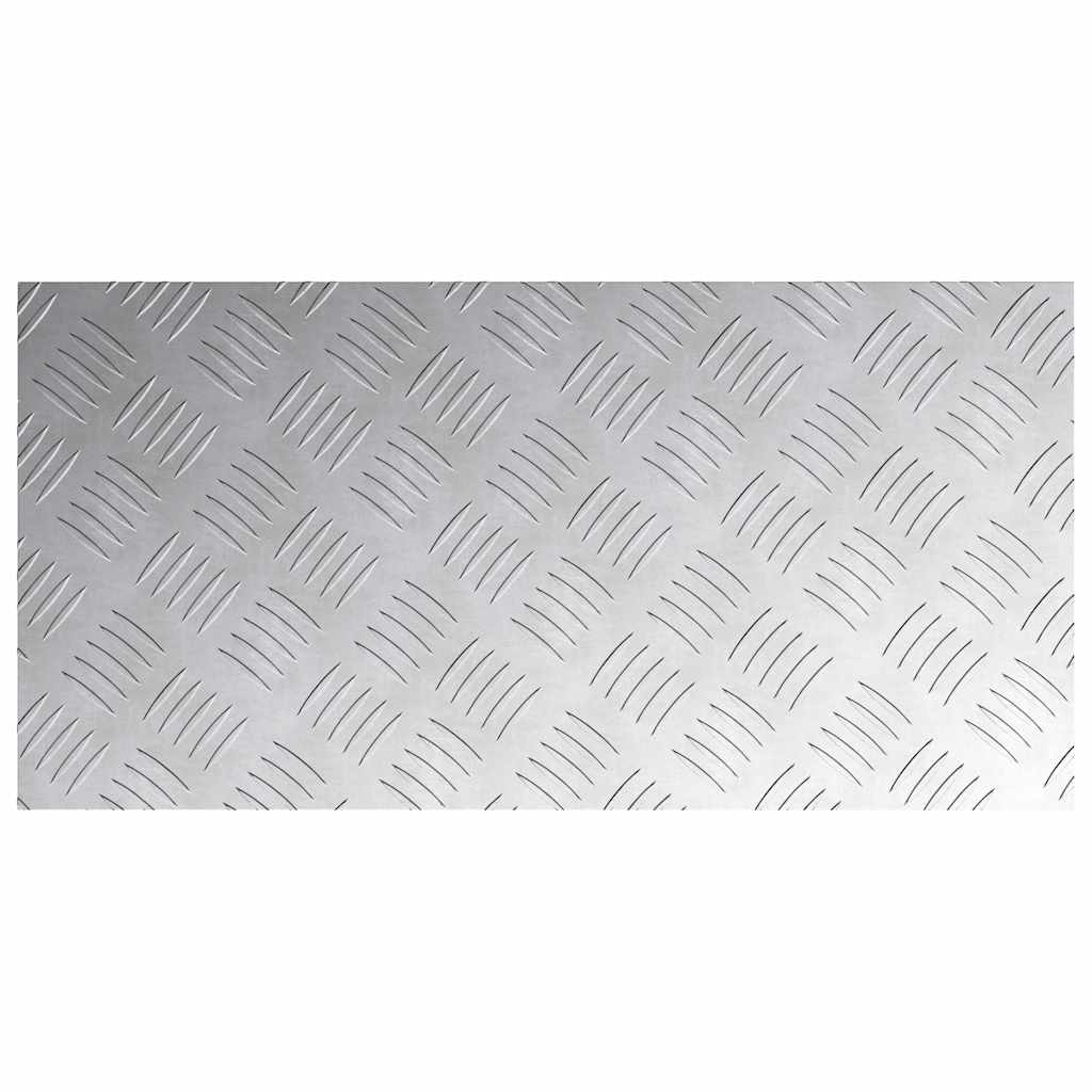 Trappe Tread Rektangulær 4 pcs Sølv 60 x 30 cm Aluminium