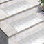 Trappe Tread Rektangulær 4 pcs Sølv 60 x 30 cm Aluminium