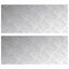Trappe Tread Rektangulær 2 pcs Sølv 70 x 30 cm Aluminium