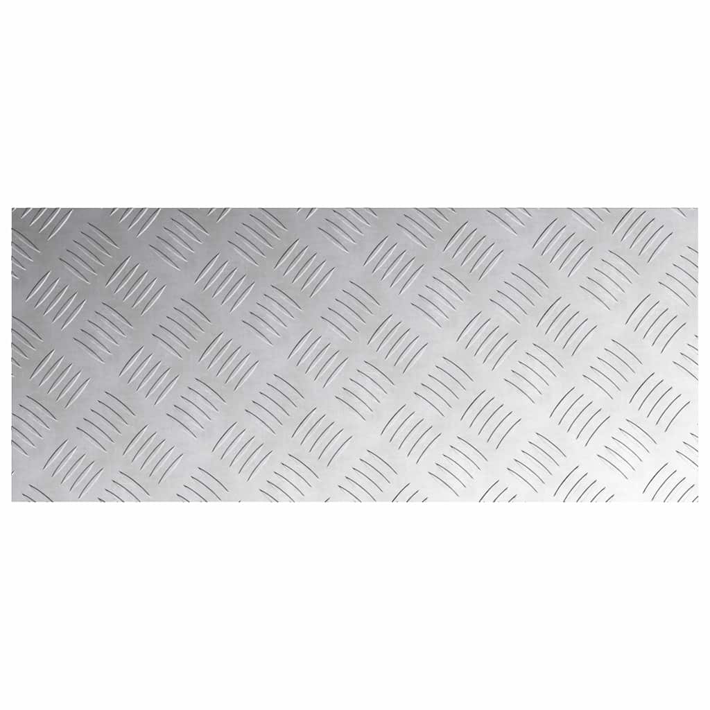 Trappe Tread Rektangulær 2 pcs Sølv 70 x 30 cm Aluminium