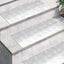 Trappe Tread Rektangulær 4 pcs Sølv 70 x 30 cm Aluminium