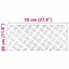 Trappe Tread Rektangulær 4 pcs Sølv 70 x 30 cm Aluminium