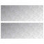 Trappe Tread Rektangulær 2 pcs Sølv 80 x 30 cm Aluminium