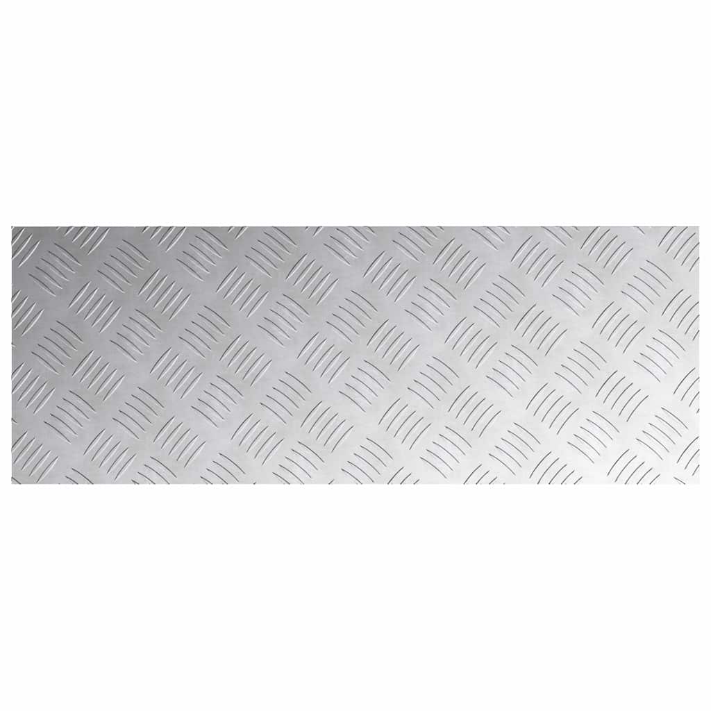 Trappe Tread Rektangulær 2 pcs Sølv 80 x 30 cm Aluminium