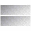 Trappe Tread Rektangulær 2 pcs Sølv 90 x 30 cm Aluminium