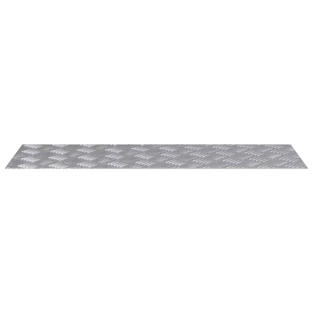 Trappe Tread Rektangulær 2 pcs Sølv 90 x 30 cm Aluminium