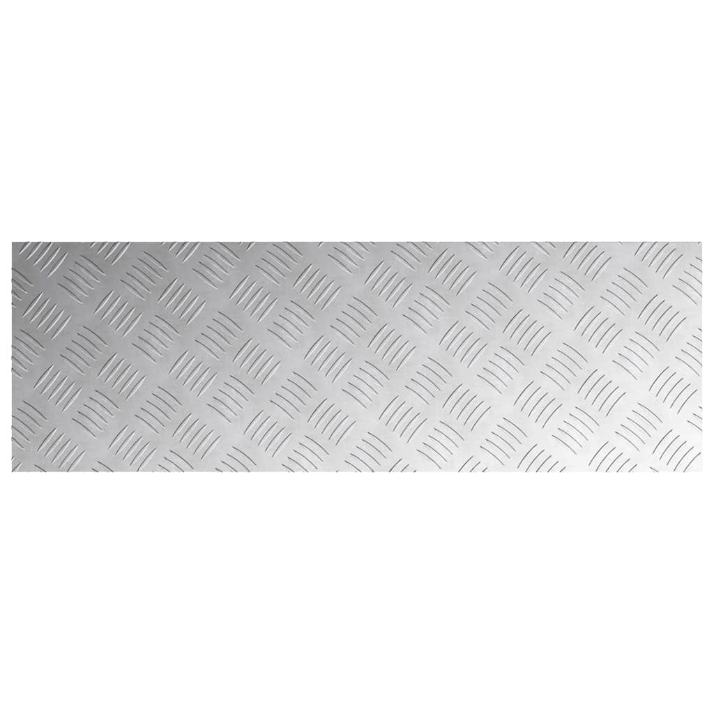 Trappe Tread Rektangulær 2 pcs Sølv 90 x 30 cm Aluminium