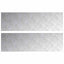 Trappe Tread Rektangulær 2 pcs Sølv 100 x 30 cm Aluminium