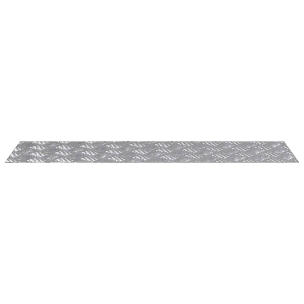 Trappe Tread Rektangulær 2 pcs Sølv 100 x 30 cm Aluminium