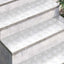 Trappe Tread Rektangulær 4 pcs Sølv 100 x 30 cm Aluminium