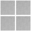 Trappe Tread Firkantet 4 pcs Sølv 40 x 40 cm Aluminium