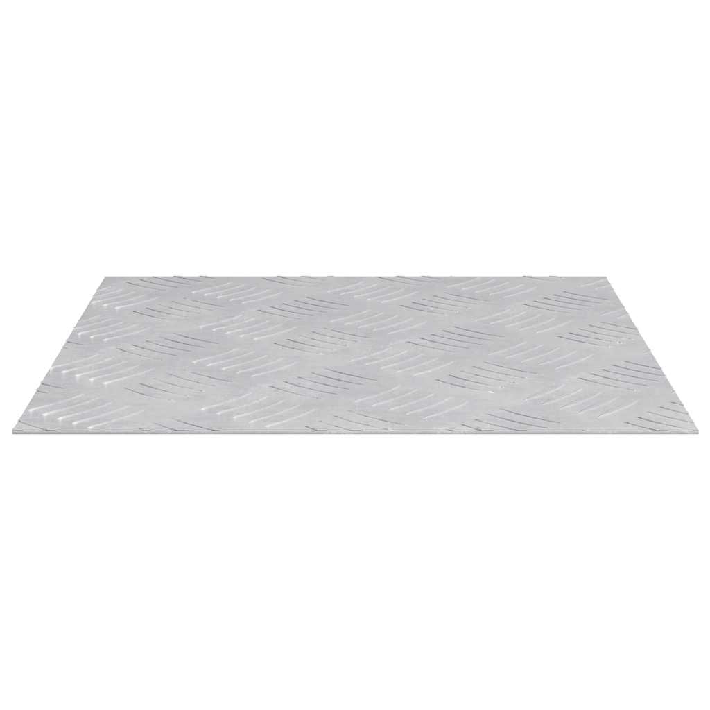 Trappe Tread Firkantet 4 pcs Sølv 40 x 40 cm Aluminium