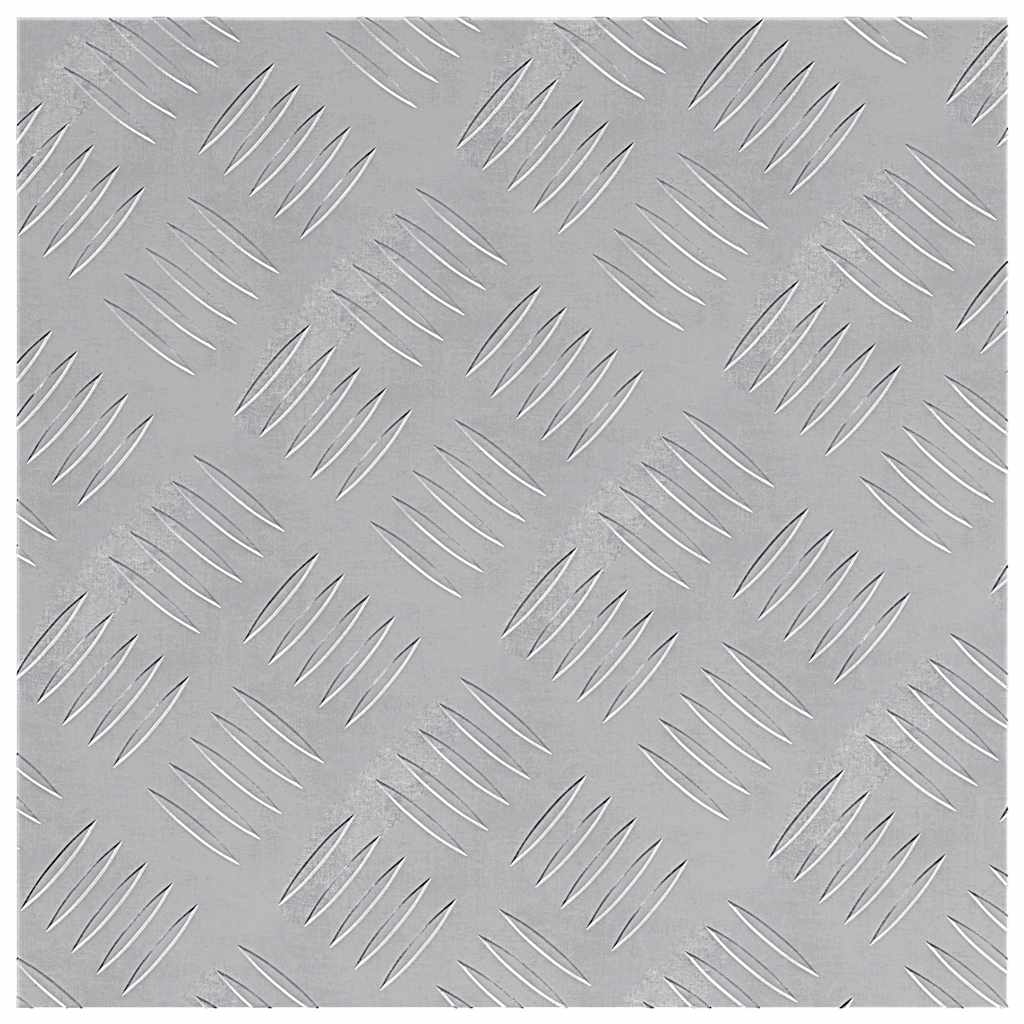 Trappe Tread Firkantet 4 pcs Sølv 40 x 40 cm Aluminium