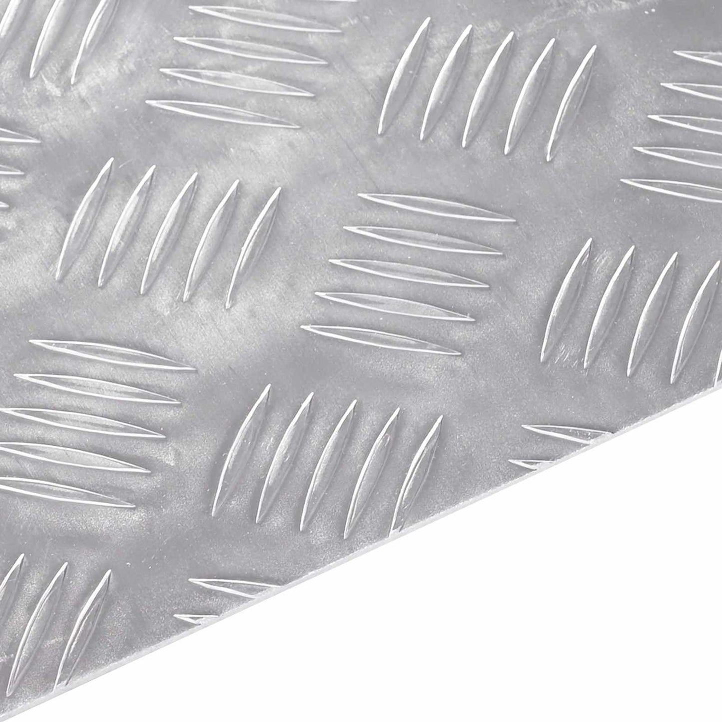 Trappe Tread Rektangulær 4 pcs Sølv 50 x 40 cm Aluminium