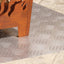 Trappe Tread Rektangulær 4 pcs Sølv 50 x 40 cm Aluminium