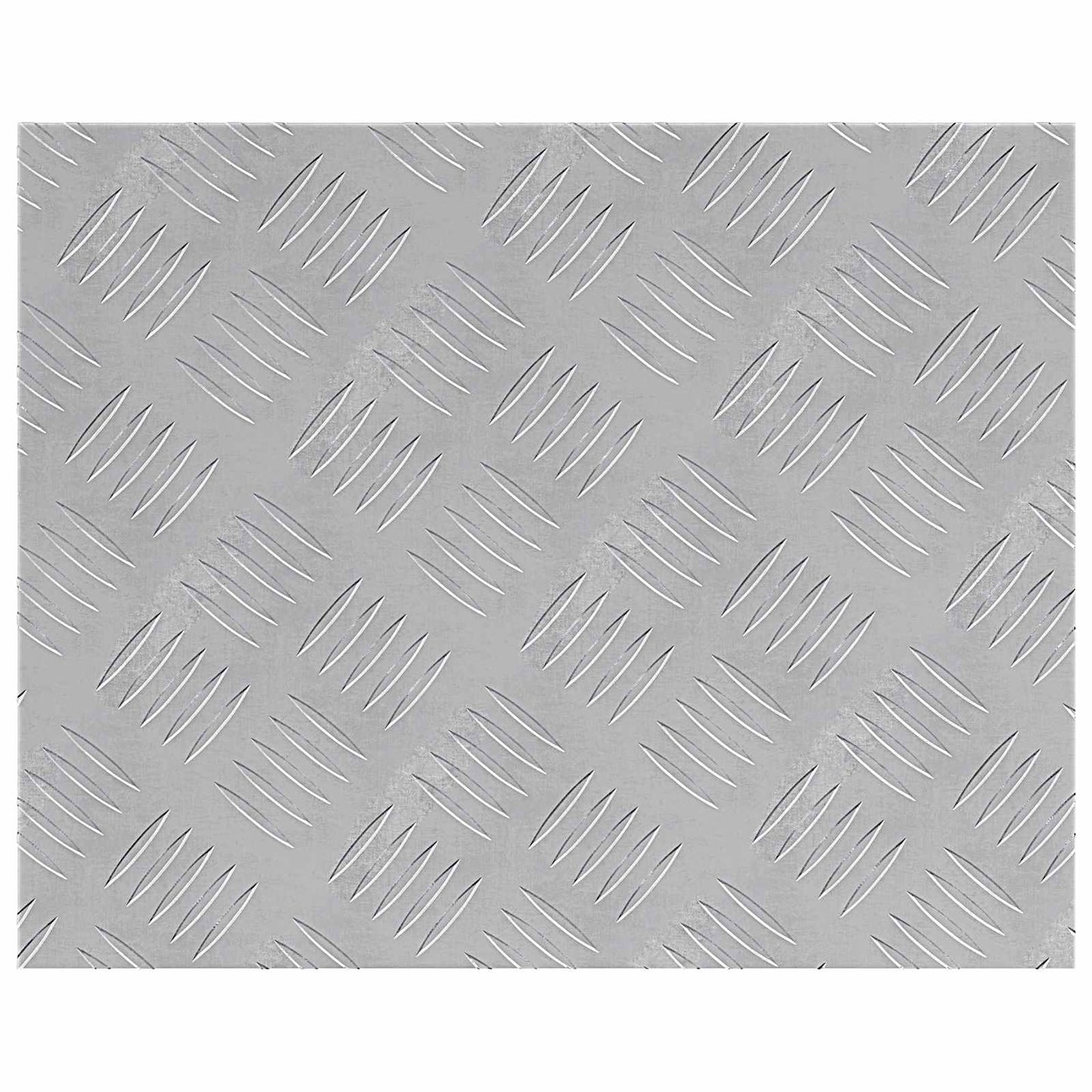 Trappe Tread Rektangulær 4 pcs Sølv 50 x 40 cm Aluminium