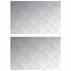 Trappe Tread Rektangulær 2 pcs Sølv 60 x 40 cm Aluminium