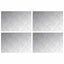 Trappe Tread Rektangulær 4 pcs Sølv 60 x 40 cm Aluminium