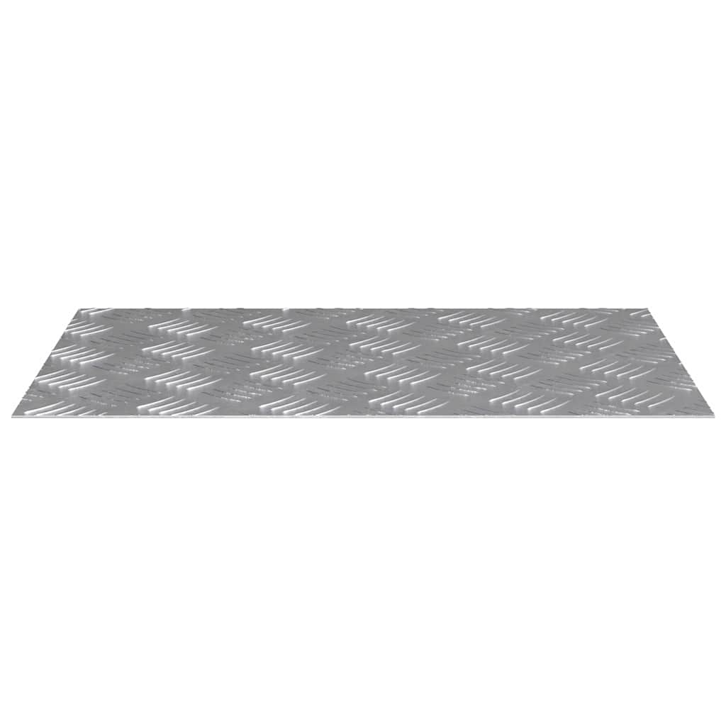 Trappe Tread Rektangulær 4 pcs Sølv 60 x 40 cm Aluminium