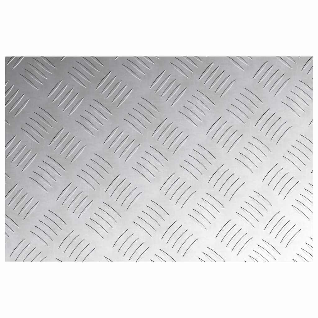 Trappe Tread Rektangulær 4 pcs Sølv 60 x 40 cm Aluminium