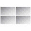 Trappe Tread Rektangulær 4 pcs Sølv 70 x 40 cm Aluminium