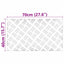 Trappe Tread Rektangulær 4 pcs Sølv 70 x 40 cm Aluminium