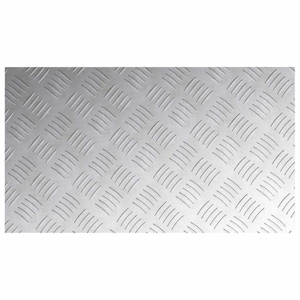 Trappe Tread Rektangulær 4 pcs Sølv 70 x 40 cm Aluminium