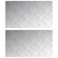 Trappe Tread Rektangulær 2 pcs Sølv 70 x 40 cm Aluminium