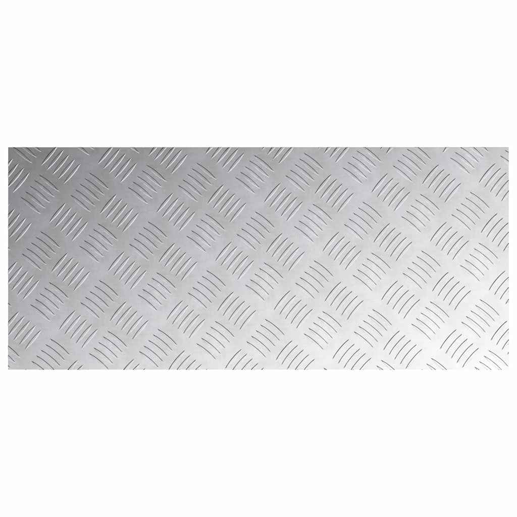 Trappe Tread Rektangulær 2 pcs Sølv 90 x 40 cm Aluminium