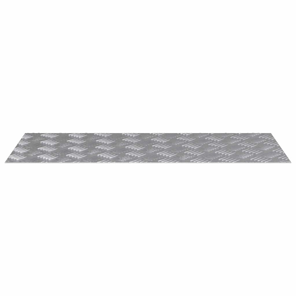 Trappe Tread Rektangulær 4 pcs Sølv 90 x 40 cm Aluminium