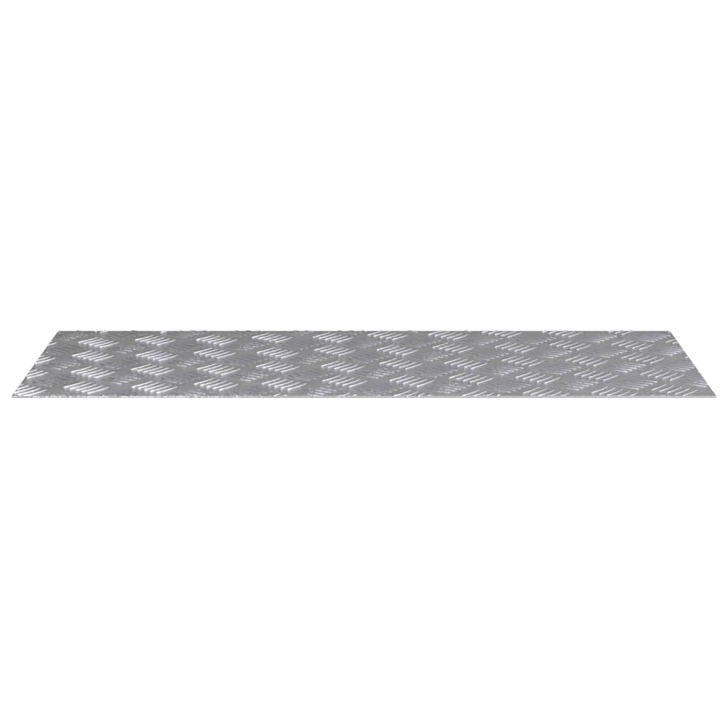 Trappe Tread Rektangulær 2 pcs Sølv 100 x 40 cm Aluminium