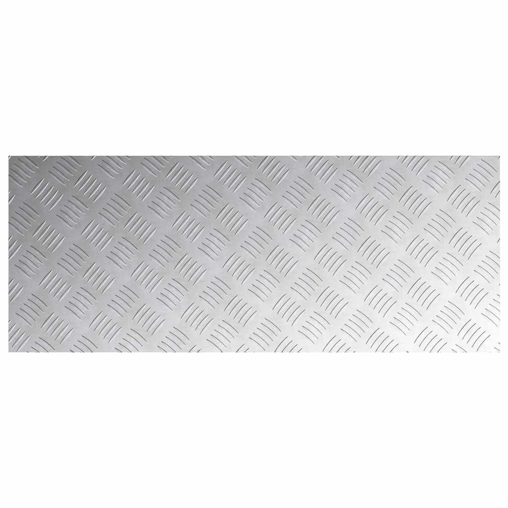 Trappe Tread Rektangulær 2 pcs Sølv 100 x 40 cm Aluminium