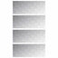 Trappe Tread Rektangulær 4 pcs Sølv 100 x 40 cm Aluminium