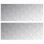 Trappe Tread Rektangulær 2 pcs Sølv 100 x 40 cm Aluminium