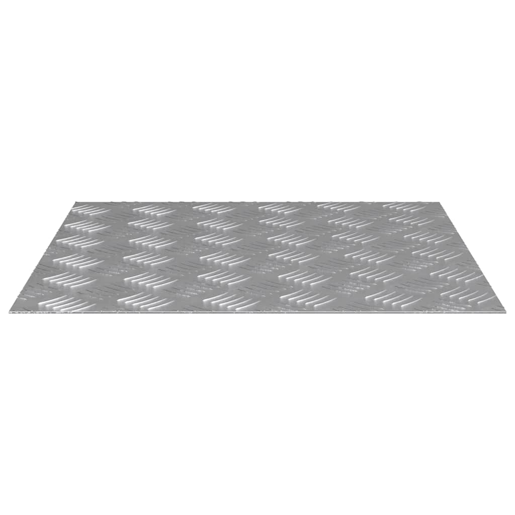Trappe Tread Firkantet 2 pcs Sølv 50 x 50 cm Aluminium
