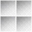 Trappe Tread Firkantet 4 pcs Sølv 50 x 50 cm Aluminium